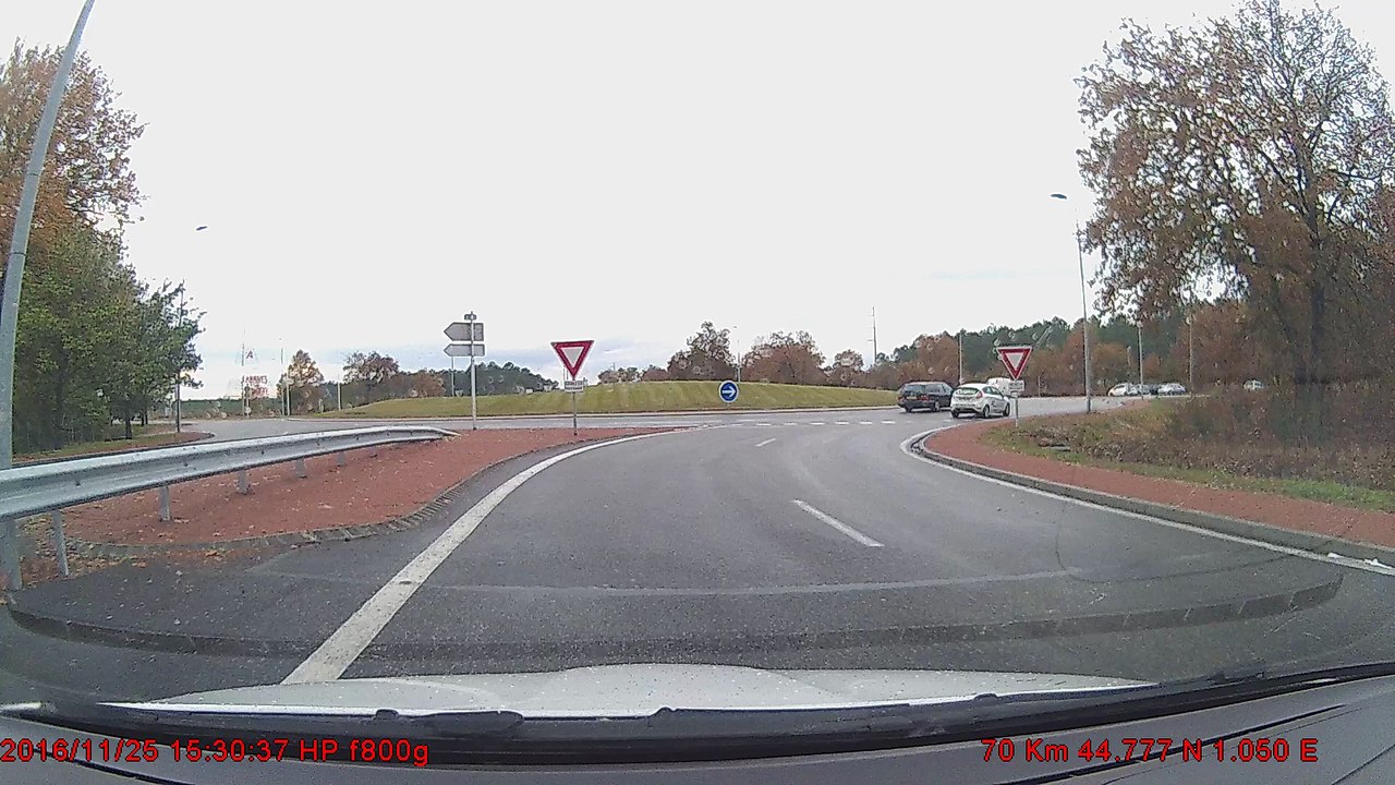 rond point mal pris et sans clignotant