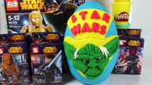 Jedi Yoda Huge Surprise Egg Toys Star Wars PlayDoh new