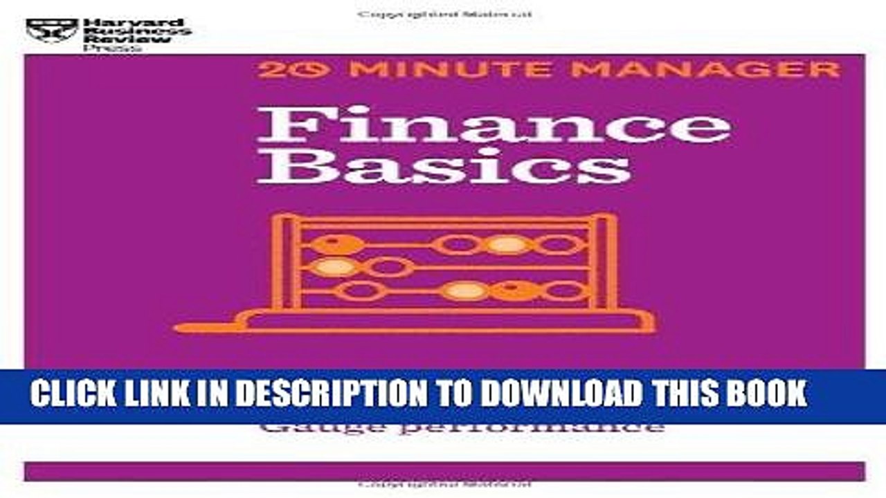 [PDF] Finance Basics (HBR 20-Minute Manager Series) Popular Online