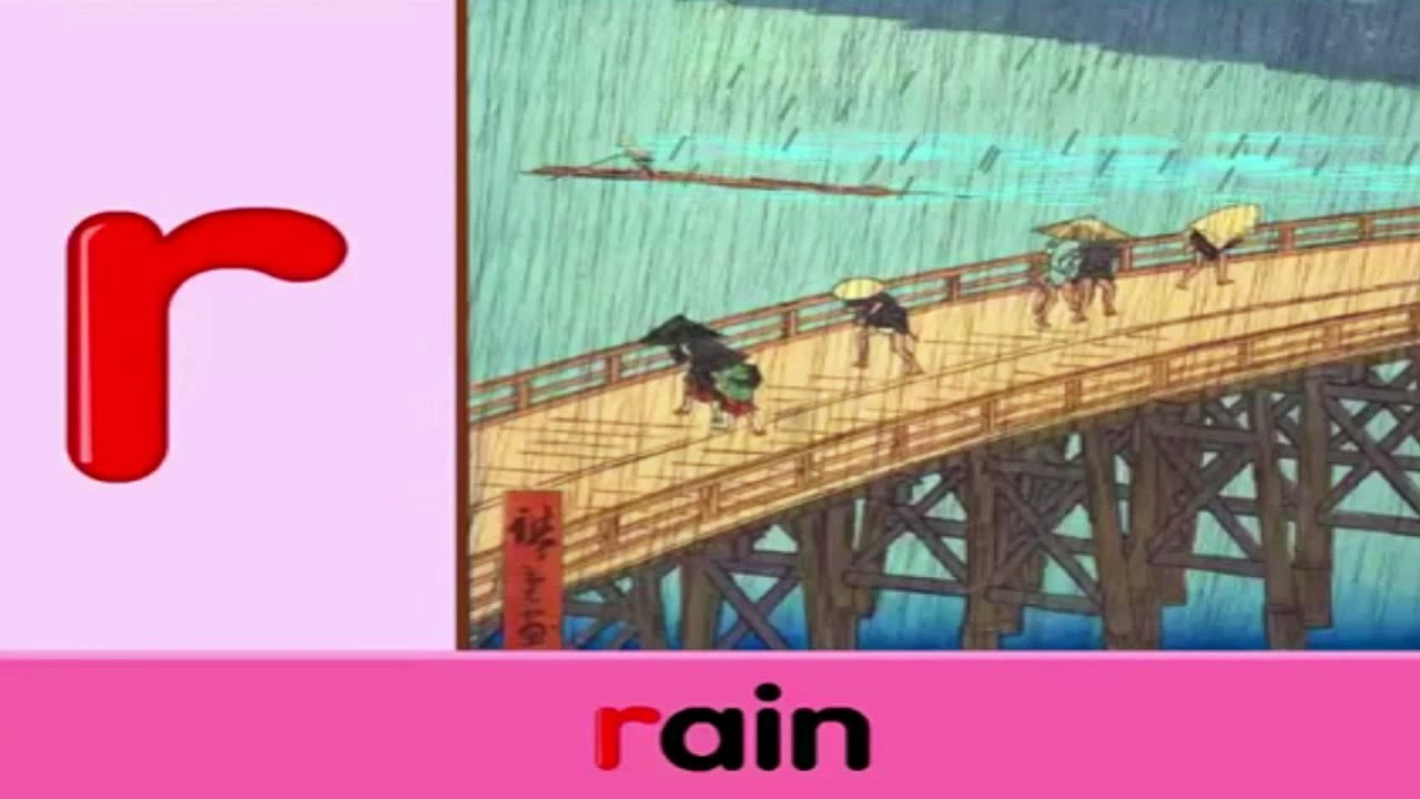 تعليم الأطفال الحروف الإنجليزية | حرف R r