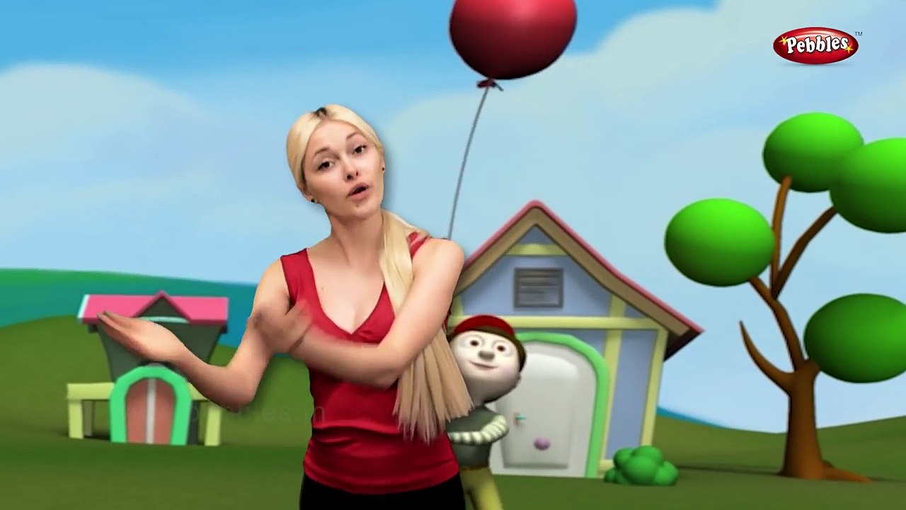 My Red Balloon Rhyme With Actions 3D Nursery Rhymes For Kids With