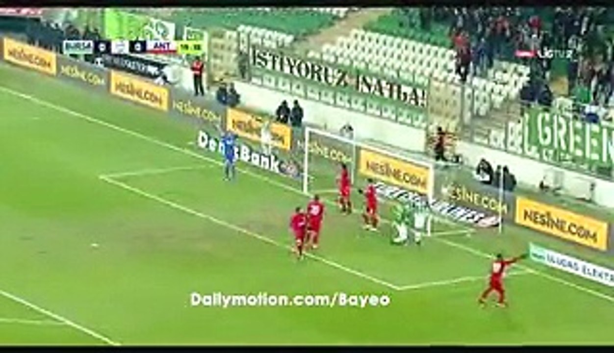 Goal ! Kubilay Kanatsizkus - Bursaspor 1-0 Antalyaspor - 19.12.2016