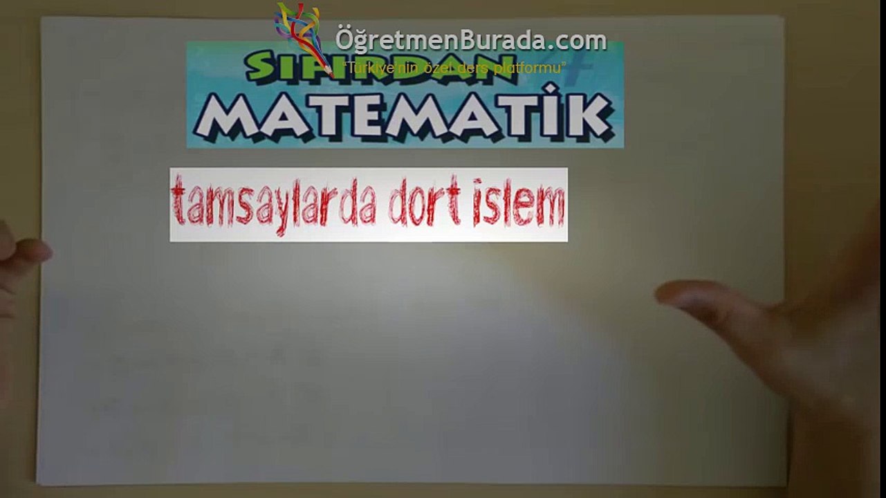 Sıfırdan Matematik -DERS-1- Tamsayılarda işlemler,Kpss,YGS,LYS,TEOG vs. | www.ogretmenburada.com