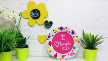 Learn How to Make Spring Chalk Board Plate Frames | DIY Room Decor | Recycled Crafts Ideas