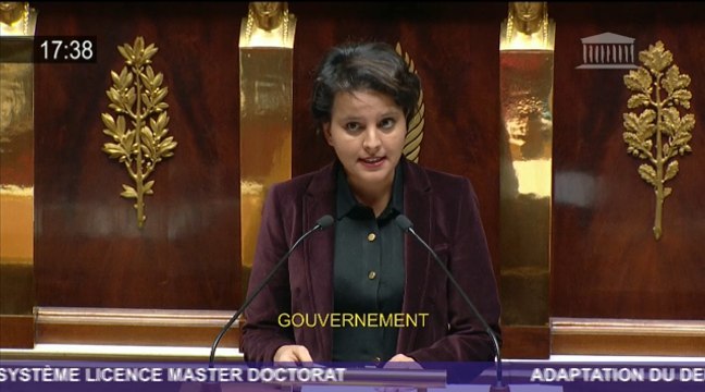 Loi Master pour une démocratisation exigeante de l'enseignement supérieur - Discours de Najat Vallaud-Belkacem