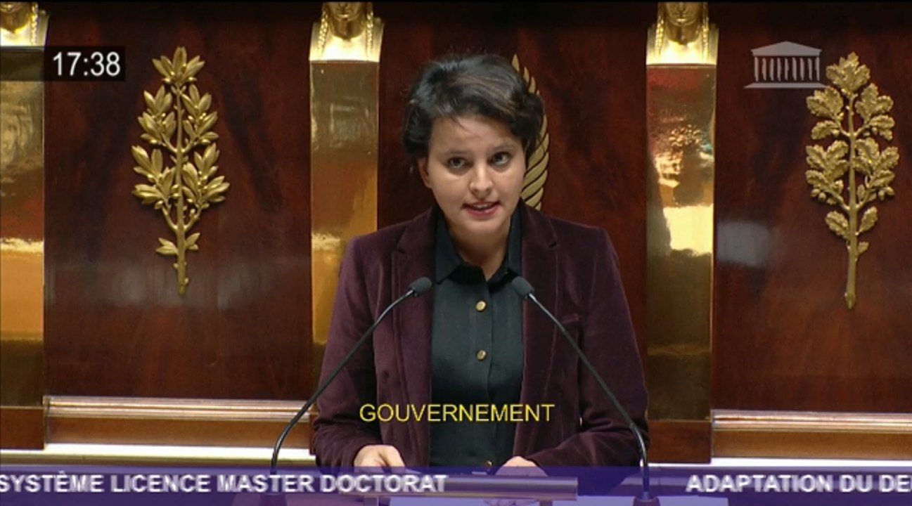 Loi Master pour une démocratisation exigeante de l'enseignement supérieur - Discours de Najat Vallaud-Belkacem
