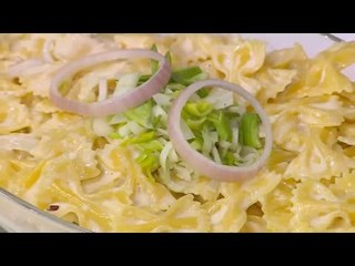 مكرونه بالبصل الأخضر | أميرة شنب