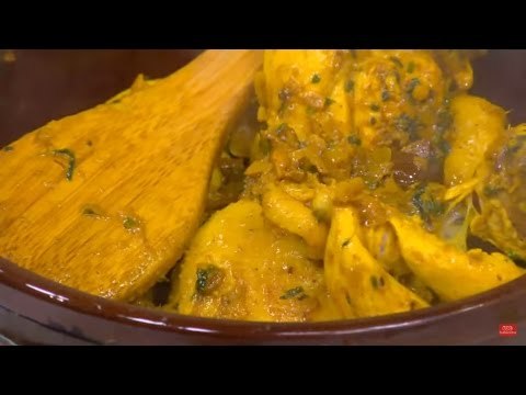 طاجن دجاج بالزيتون | نجلاء الشرشابي