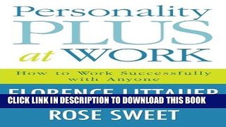 [PDF] Personality Plus at Work: How to Work Successfully with Anyone Full Online
