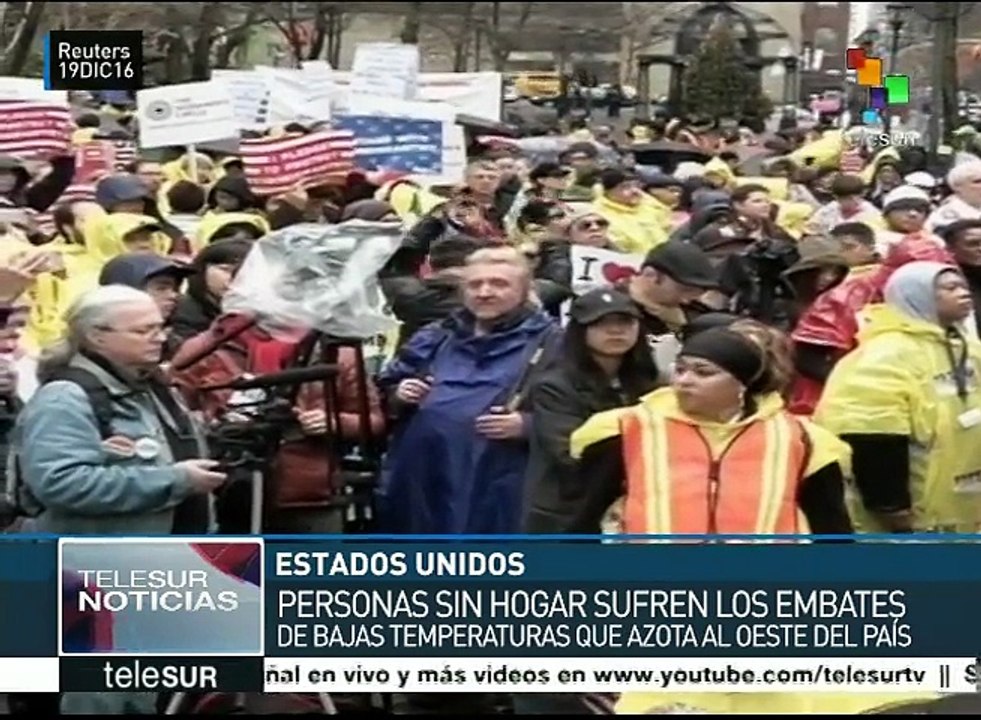 EE.UU.: personas sin techo, en peligro por temporada invernal