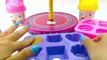Play Doh Hello Kitty Cupcake Tower Dough Plastilina Torre de Pasteles Pastelitos ハローキティ | キャラクター