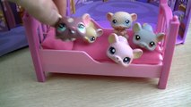 5 Five Little Littlest Pet Shop LPS Mouses Jumping On The Bed | Nursery Rhymes for Children