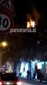 Zjarr ne Tirane, nje person bllokohet brenda