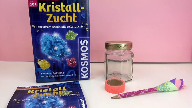 kosmos kristalle züchten anleitung - kosmos experimentierkasten Versuch 1