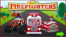 Cartoon Nick Jr Firefighters - The Monster Machines and Paw Patrol Bubble Guppies Blaze