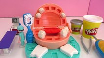 Zahnarzt Bohrt in silberne Zähne – Play Doh Dr Wackelzahn und Playmobil Zahnarzt – Keine Angst!
