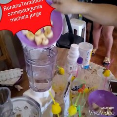 Tragos exquisito de banana y nutrientes
