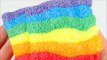Arcoiris de masa de espuma - foam clay rainbow colors
