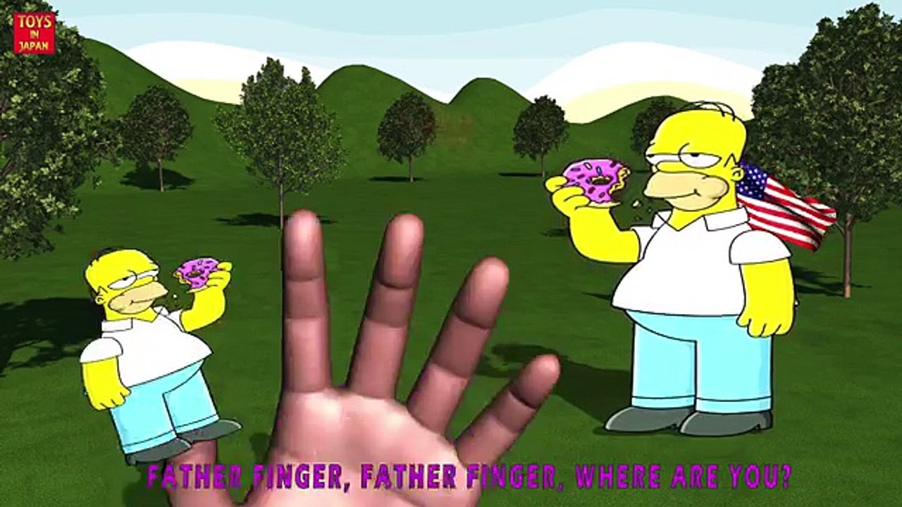 THE SIMPSONS Finger Family | Nursery Rhymes for Children | 3D Animation ...