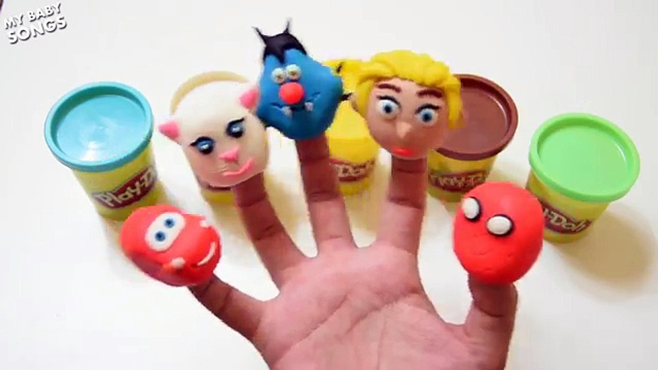 Talking Tom Finger Family Song Talking Angela Spiderman Frozen Elsa Lightning McQueen