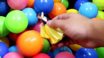 BALL PIT SURPRISE SHOW - Learn Colors w/ Disney Princess Toys Elsa Cinderella Belle