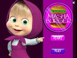 Masha And Bear Burger Cooking | Best Game for Little Girls - Baby Games To Play