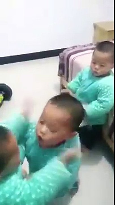 Baby fight haha haha haha haha haha