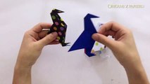 Ptak z papieru origami krok po kroku po polsku