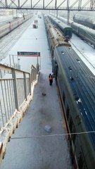 Unloading Packages at the Train Station