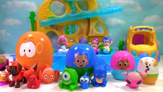 Best Learning Colors Video for Children with Bubble Guppies Stacking Cup and School Bus - childtoon