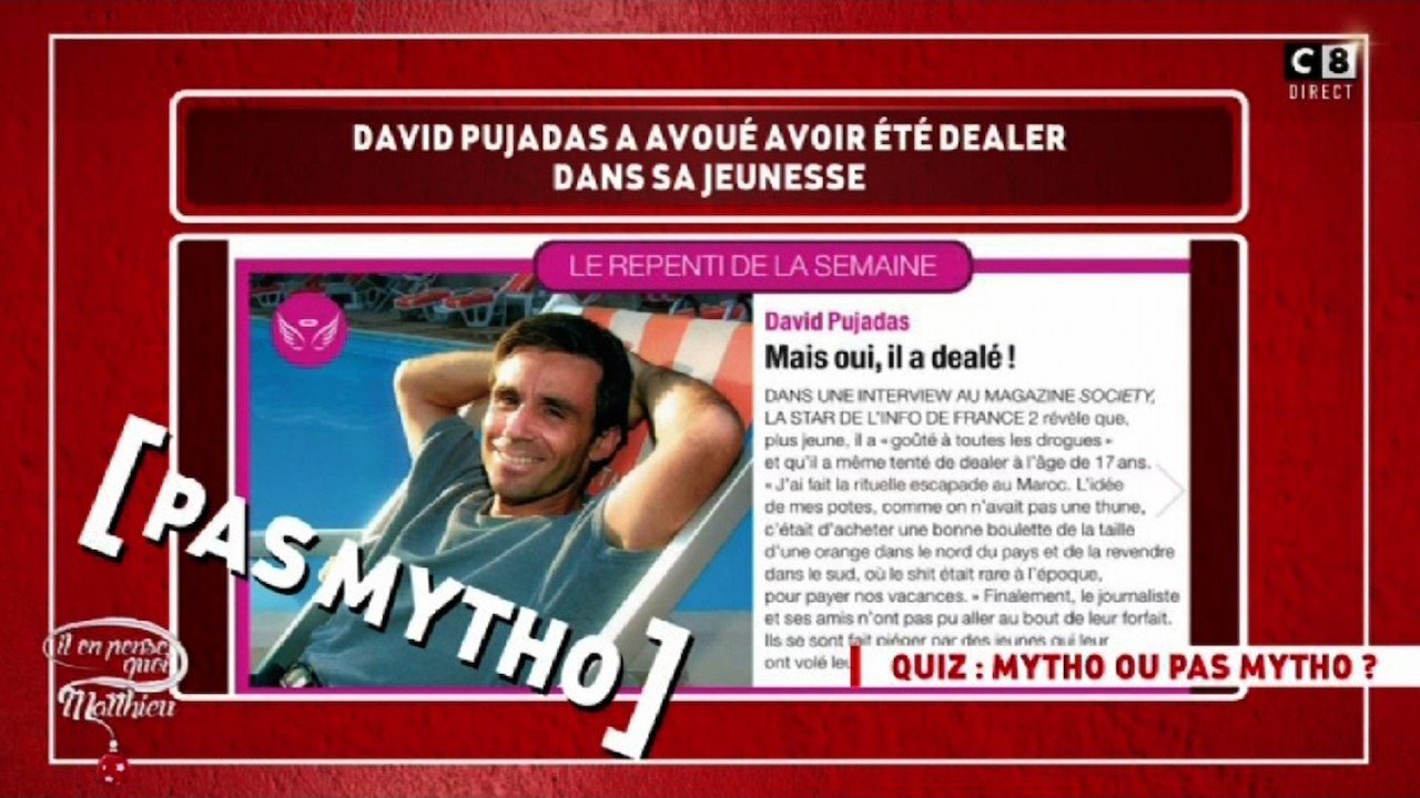 [Zap Télé] CHOC : Quand David Pujadas était dealer de drogue ! (19/12/2016)