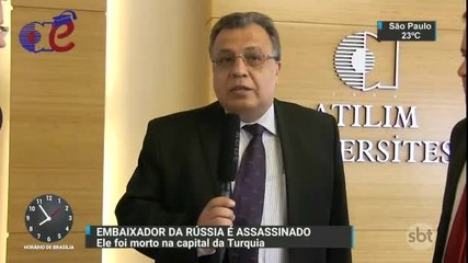 Embaixador russo é assassinado a tiros em exposição fotográfica na Turquia