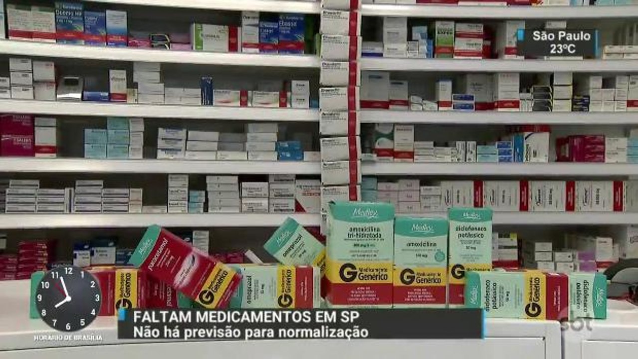 Em São Paulo, faltam remédios nas unidades bási...