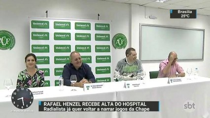 Sobrevivente da tragédia na Colômbia, Rafael Henzel recebe alta do hospital
