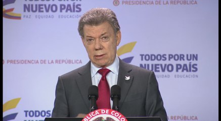 Santos: "El problema de Venezuela no está en Colombia"
