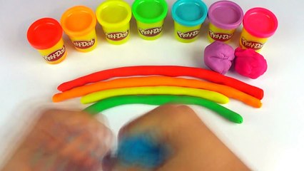 Play Doh rainbow How to do it easy play dough