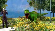 Spiderman Gorilla Dinosaurs Vs Godzilla Fight Bear Lion Pig 3D Dinosaurs Nursery Rhymes for Children