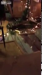 BERLIN TERRORIST ATTACK TRUCK RUNS INTO CROWD AT CHRISTMAS MARKET.
