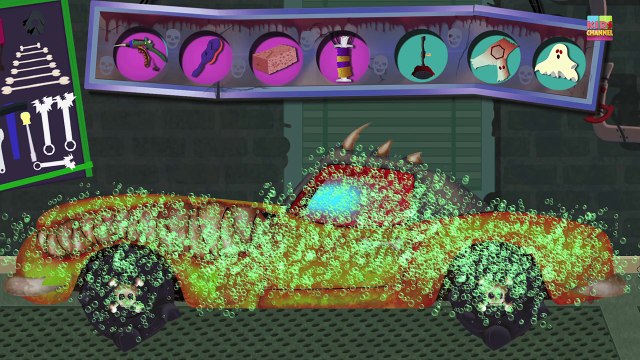 Haunted House Monster Truck - Scary Car Wash | Haunted House Monster Truck | Halloween | Episode 5