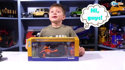 下载视频: BRUDER TOYS - Snowmobile. Unboxing & Review Trucks Toys - Video for children Car Toys Review