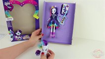 ♥ Play-Doh My Little Pony Equestria Girls Rainbow Rocks Rarity Doll and Pony Set Unboxing