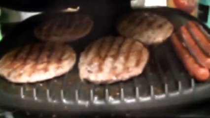 how long to cook hamburger on george foreman grill