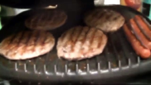 how long to cook hamburger on george foreman grill