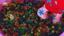Peppa Pig Bath Time Orbeez Surprise Toys Video for Kids - Frozen Elsa Anna Disney Princess Surprises