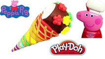 Play doh ice cream - Wow make playdoh ice cream cone with peppa pig toys videos
