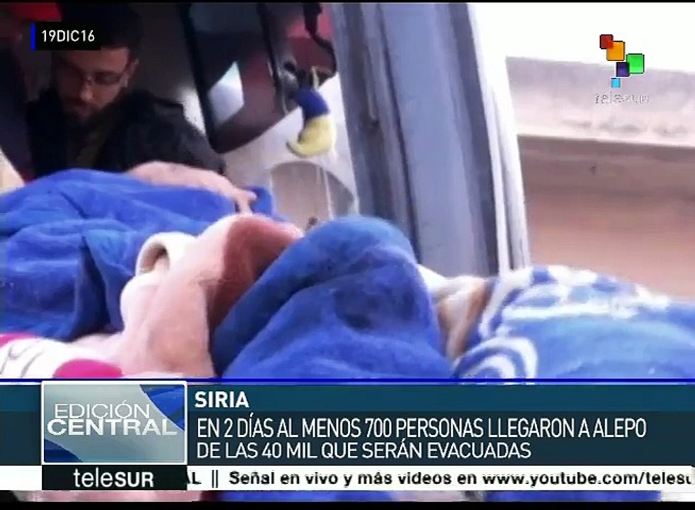 Sirios evacuados piden a ONU apoyar esfuerzo de su gobierno