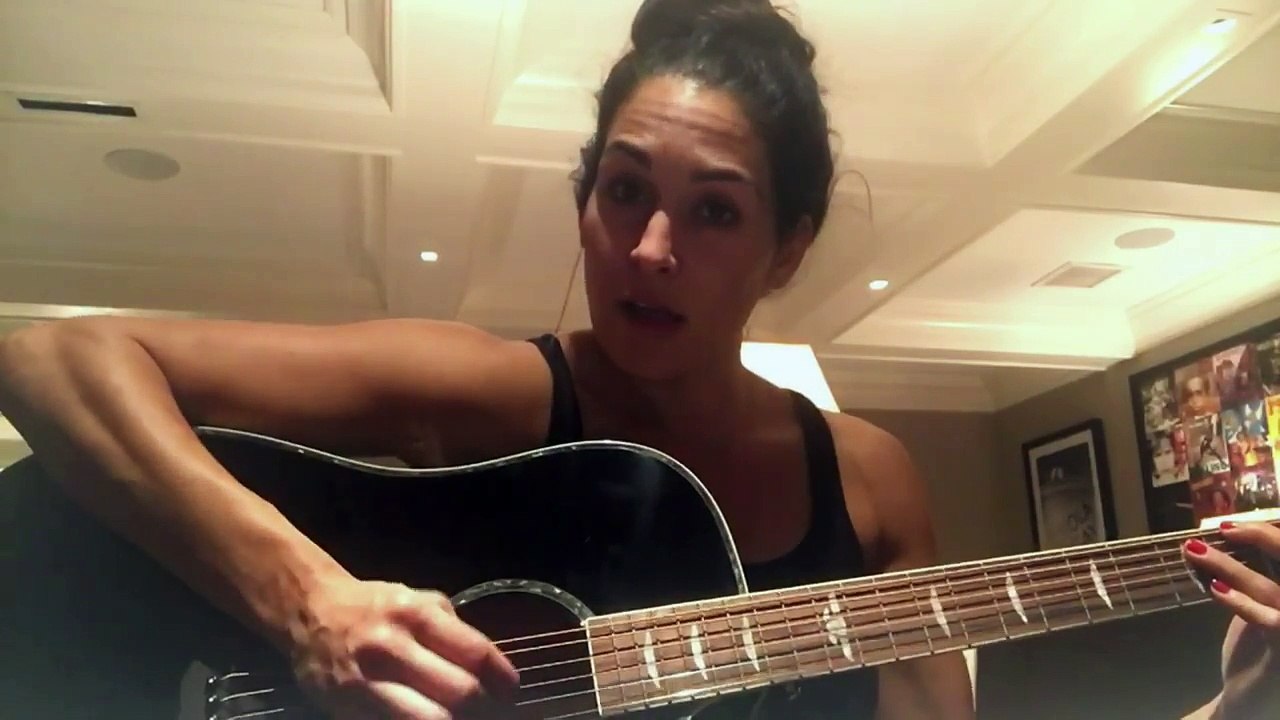 Nikki's newest hobby- Playing guitar
