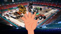 Finger Familly Monster Truck Stunt | Monster Truck Videos For Kids | Monster Trucks For Children