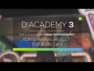 Rafly & Anggun - Yang Penting Happy (D'Academy 3 Konser Final Top 8 Group 1)