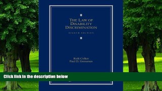Buy  The Law of Disability Discrimination Ruth Colker  Book